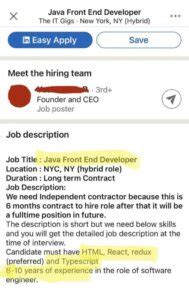 Image result for Now Hiring Java Meme