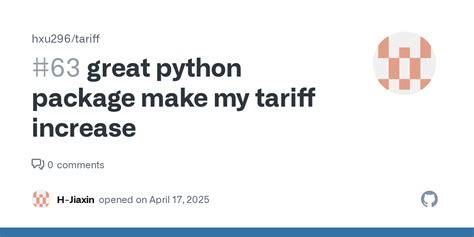 Image result for Tariff Python Library