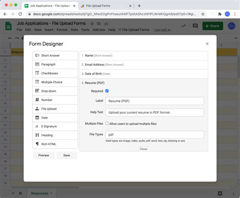 Add File Upload to Google Form માટે ઇમેજ પરિણામ