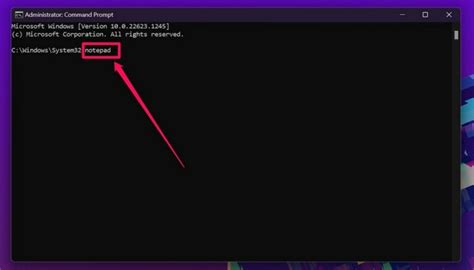 Toradh íomhá ar Command-Prompt Notepad