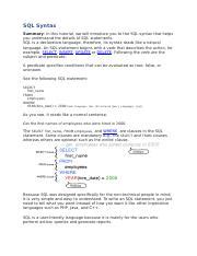 Image result for SQL Syntax Miami University