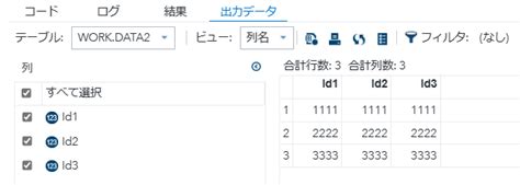 SELECT Statement SAS SQL に対する画像結果