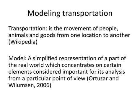 Transportation Model Lecture に対する画像結果
