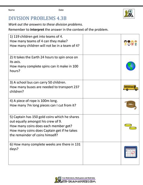 Image result for Division Word Problems Basic Facts