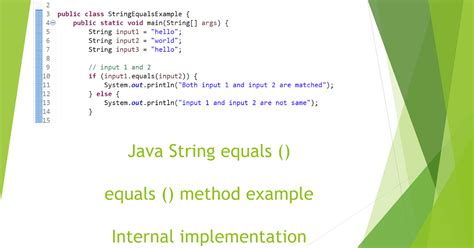 Afbeeldingsresultaten voor Equals in Java