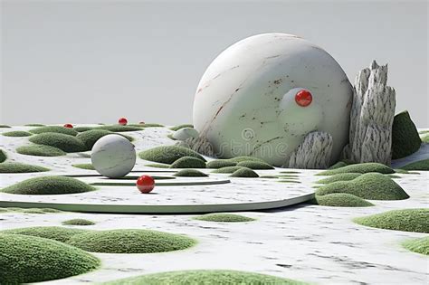 Toradh íomhá ar Alien Planet with Green Grass