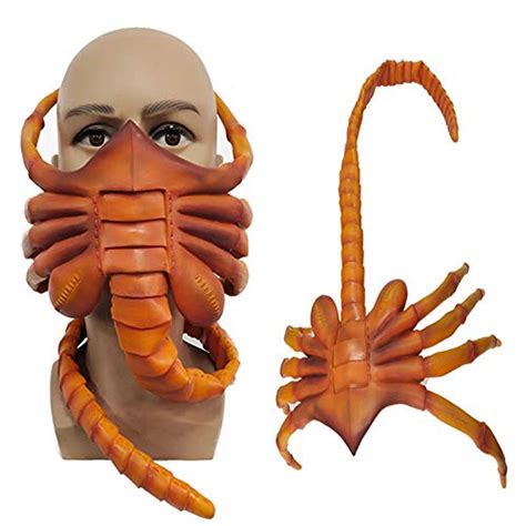 LLH Alien Facehugger Mask Xenomorph Hugger Cosplay Costume Masks Scary ...