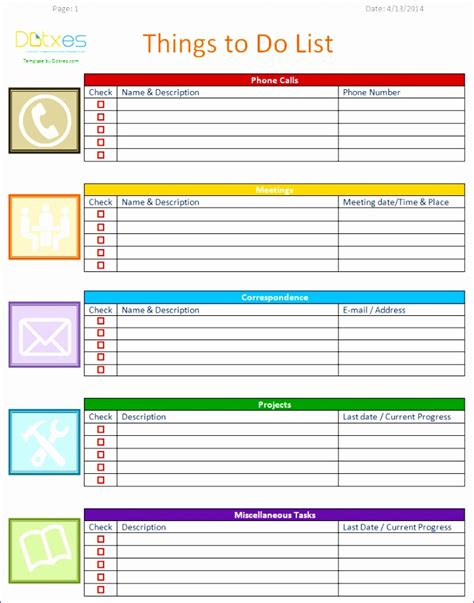 Toradh íomhá ar To Do List Sample