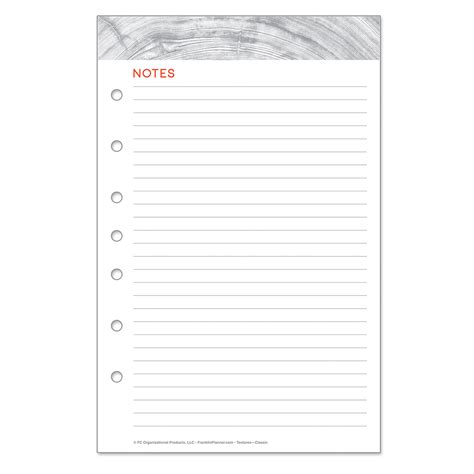 Textures Lined Notepad - Franklin Planner
