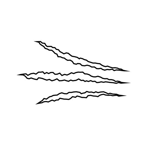 Scratch icon vector. claws illustration sign collection. cut symbol or ...