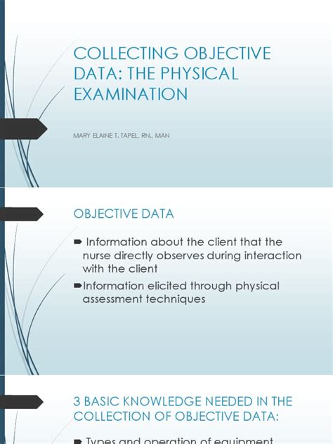 Image result for Objective Data Specific Examples