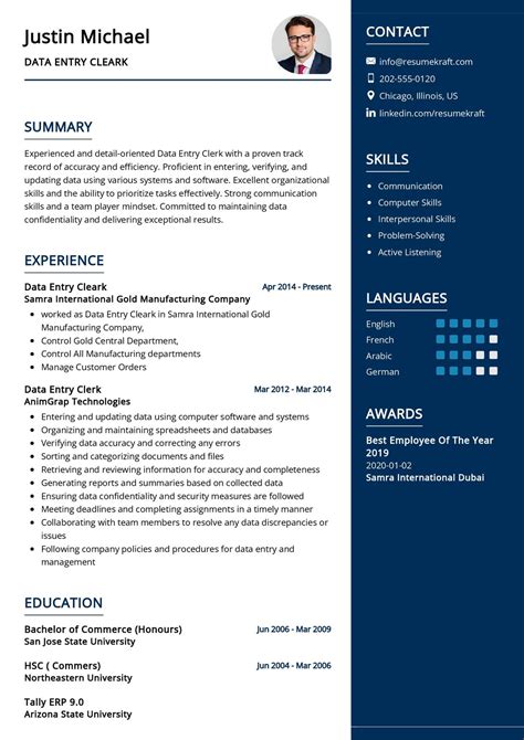 Image result for Data Entry Resume Communication Examples