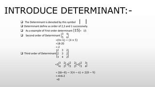 Image result for Determinant Example