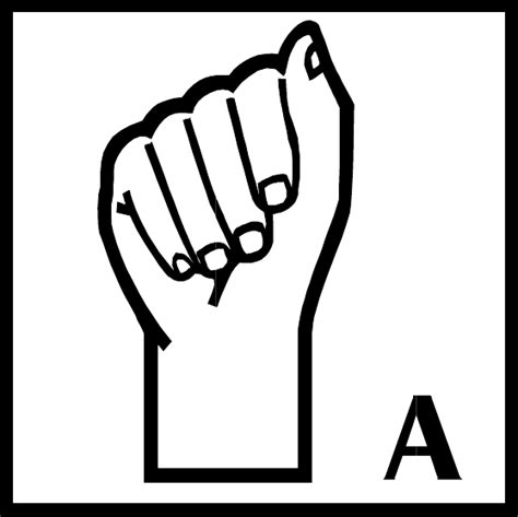 Toradh íomhá ar Sign Language Alphabet Printable PDF