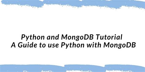 MongoDB Python Program に対する画像結果
