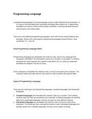 Image result for Software Development One Pager to Understand Programing Language