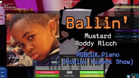 Mustard - Ballin’ ft. Roddy Ricch | Roblox Got Talent (Piano Cover ...