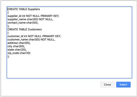 Image result for Insert into SQL Diagram