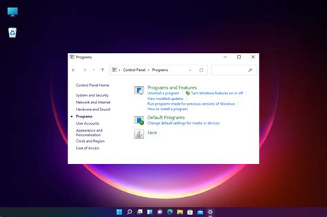 Toradh íomhá ar Java Application Not Found in Control Panel
