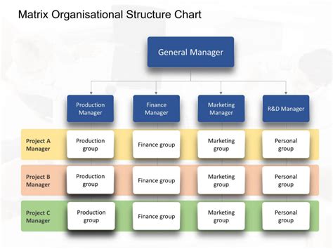 Image result for Matrix Structure Organizational Chart