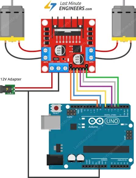 In-Depth: Interface L298N DC Motor Driver Module with Arduino