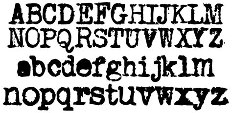 Image result for Typewriter Font