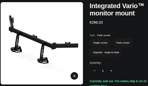 Toradh íomhá ar SimLab GT1 Monitor Mount