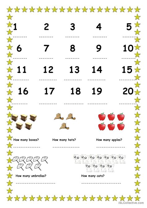 Numbers Worksheet English に対する画像結果