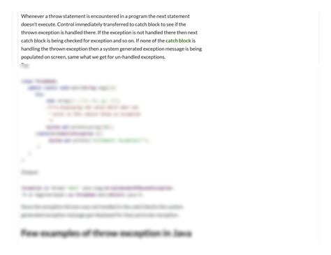 Image result for Java Throw Exception Example