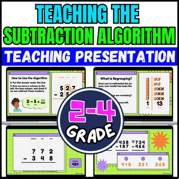 Image result for Standard Algorithm Subtraction 4th Grade Math