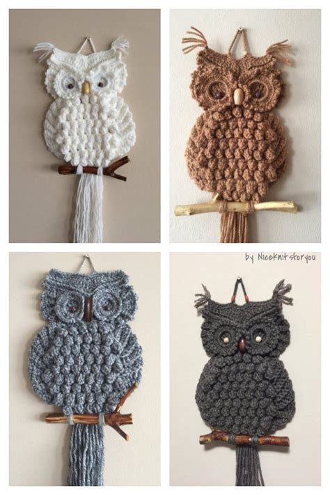 Macrame Owl Wall Hanging Tutorial に対する画像結果
