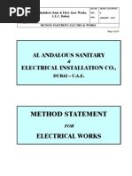 Image result for Method of Statement for Electrical Works