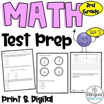 Image result for 3rd Grade Math Test Prep