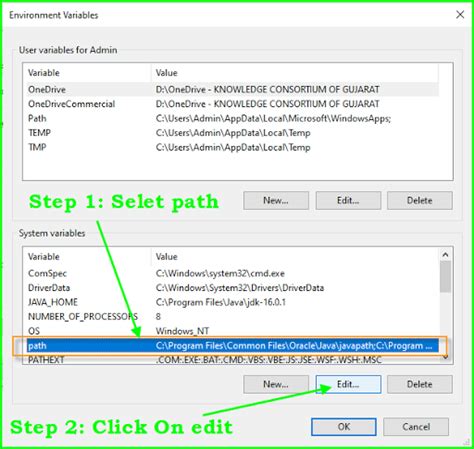 Toradh íomhá ar How to Add JDK Path in Environment Variables