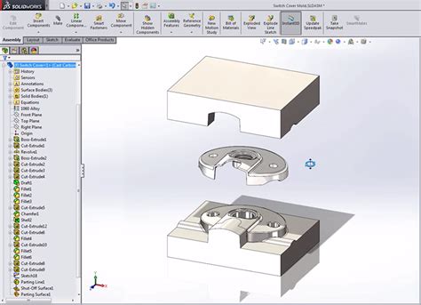 Mold Design Tutorial SolidWorks-க்கான படிம முடிவு