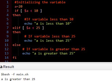 Image result for Bash Script If Else Statement