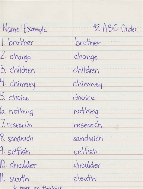 Toradh íomhá ar Alphabetical Order Direction Example