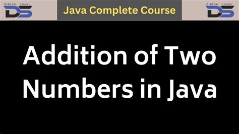 Output in Java of Sum of Two Numbers に対する画像結果
