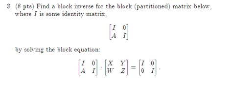 Image result for Block Matrix Inverse Formula