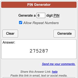 Image result for Pin Code Generator