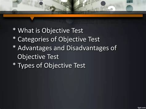 Example of Objective Test に対する画像結果
