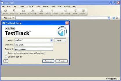 TestTrack Software に対する画像結果