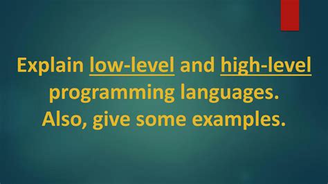 Low Level and High Level Programming Language in One Picture に対する画像結果