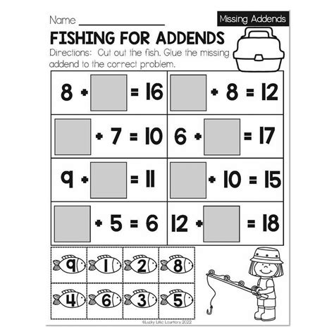 Afbeeldingsresultaten voor Missing Addend Worksheet First Grade