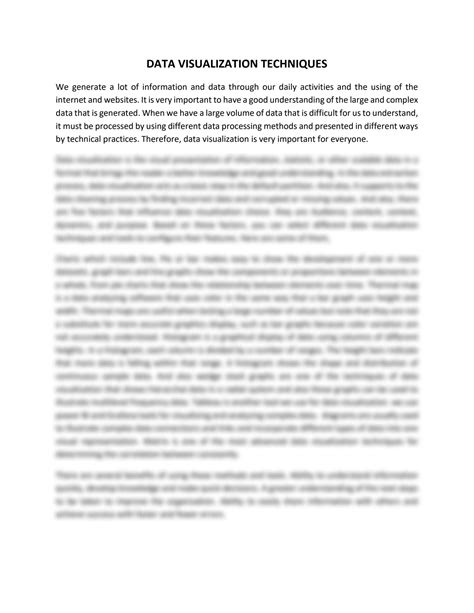 Bildergebnis für Data Visualization Techniques Assignment