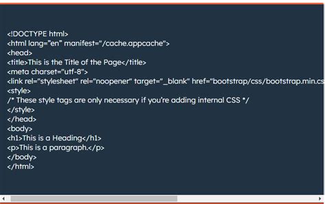 Image result for Basic HTML5 Code