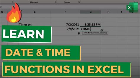 Image result for Excel Date and Time Functions