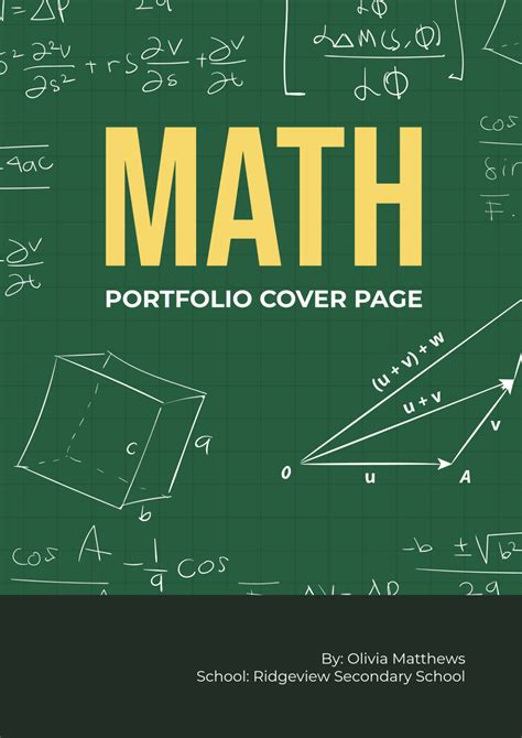 Afbeeldingsresultaten voor Mathematics Project Cover Page