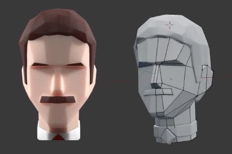 Low Poly Model に対する画像結果