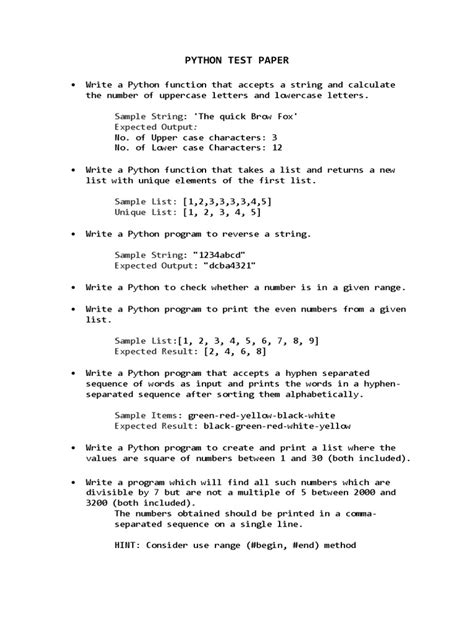 Image result for Test Answers Python